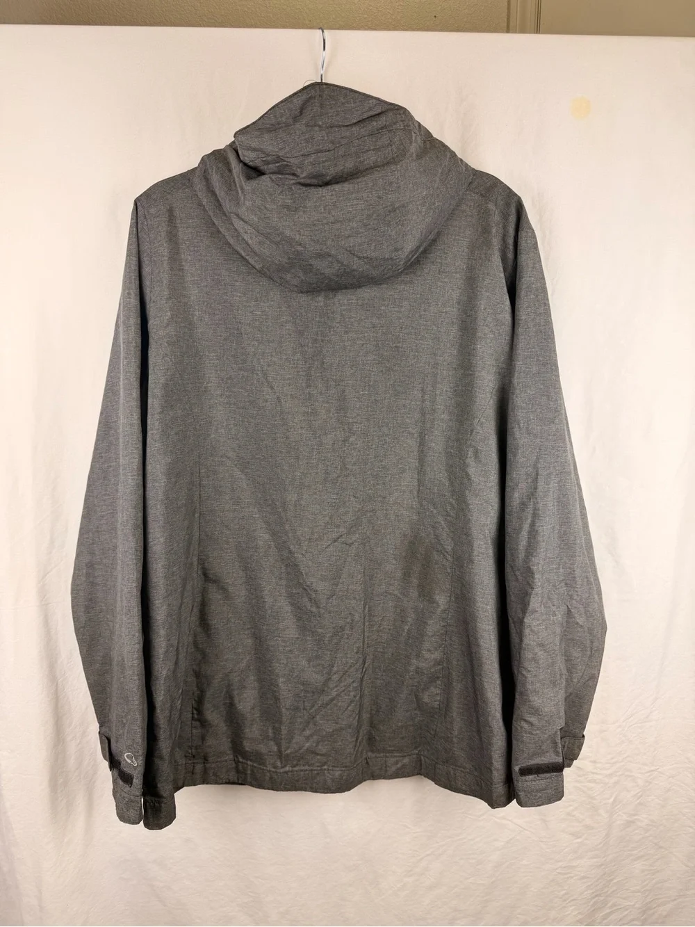 Champion Men's Gray Hooded Windbreaker Jacket Black Sz XXL
